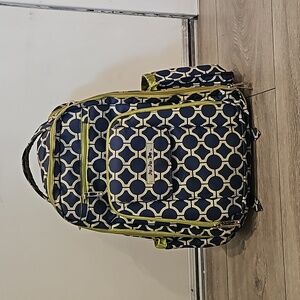 JuJuBe Be Right Back backpack, green ans blue